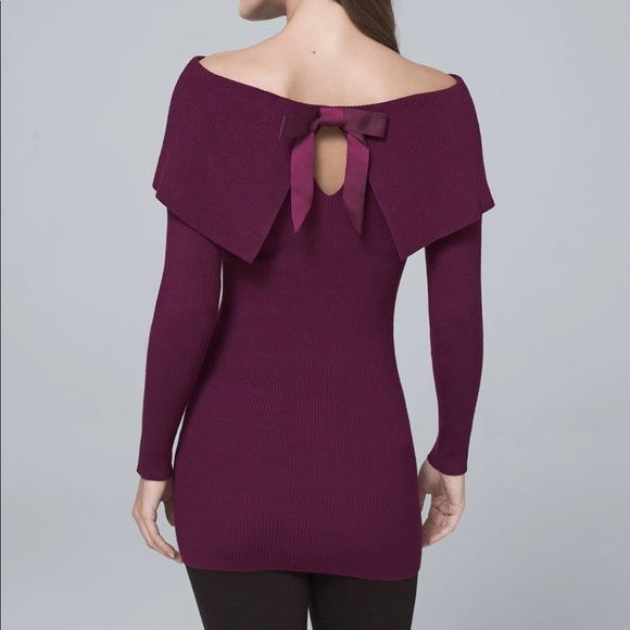 WH/BM Bow Back Sweater - Picture 2 of 7